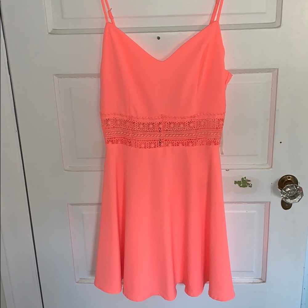 Bright pink dress